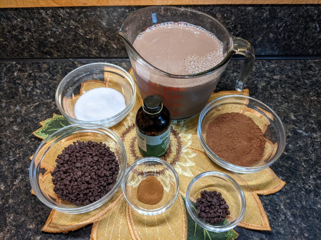 Everything you need for homemade hot cocoa mix.